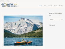 Tablet Screenshot of kayakfishinghole.com